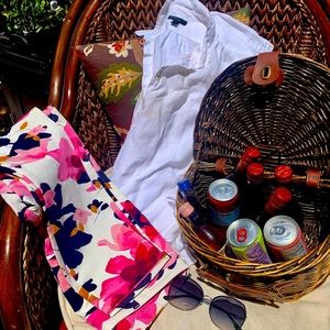 Old Navy Slim Cut Floral Pants